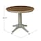 International Concepts Round 36 in Rd Top Pedestal Table, Dining Height, Hickory/Stone, 36 W, 36 L, 29.9 in H, Wood K41-36RT-27B - alternate 6